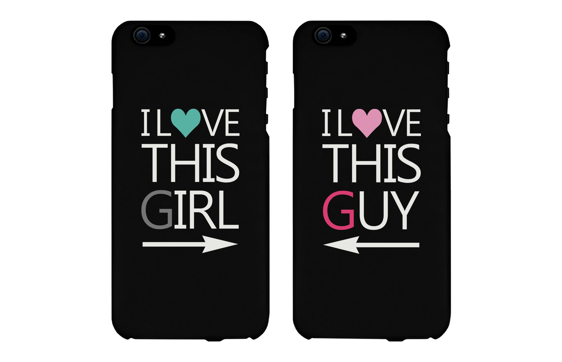cute I love this guy and girl iphone 6 plus cases