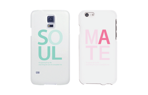 soul mate phone cases in white