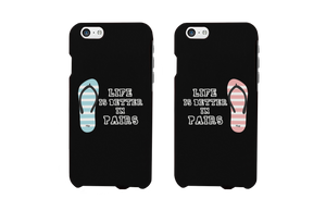 life is better in pairs couple phone cases