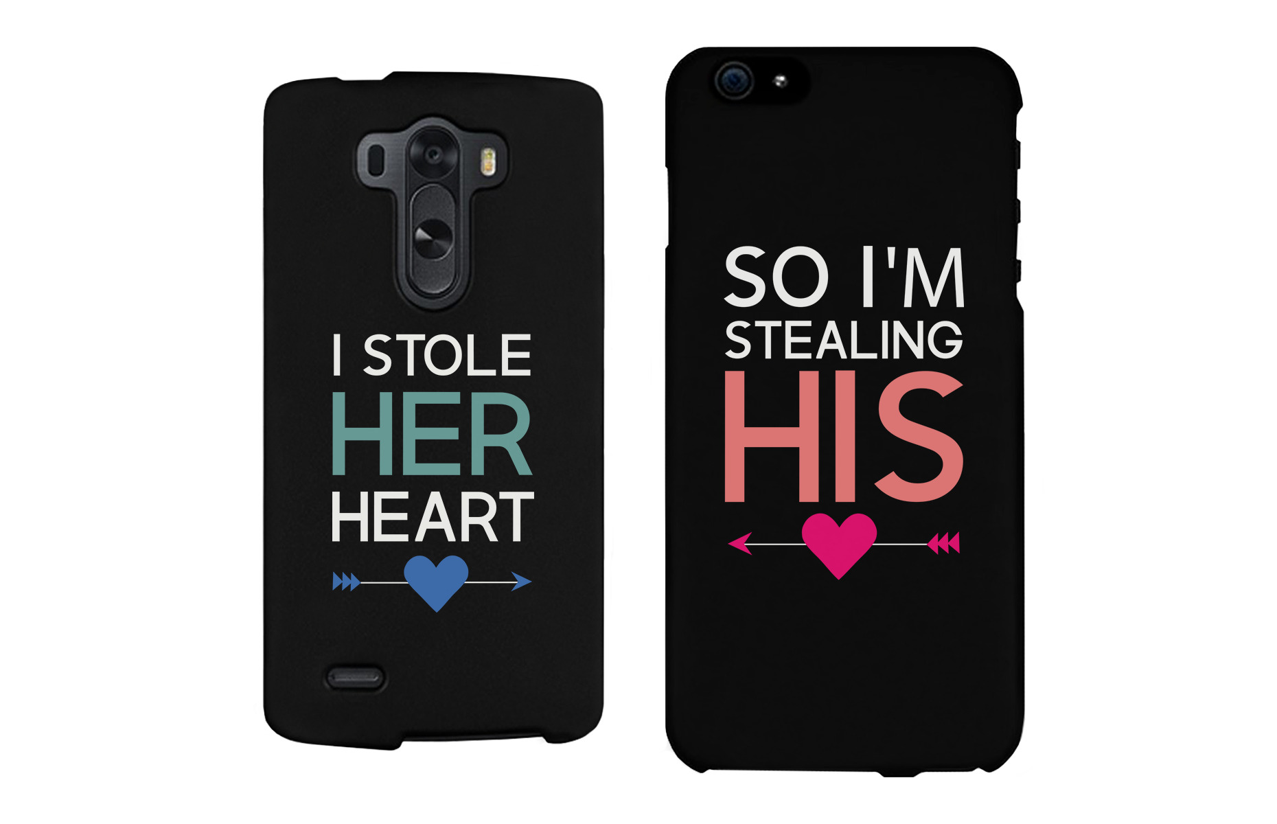 I Store Her Heart, So I'm Stealing His Cute Couple Matching Phone Cases - 365INLOVE