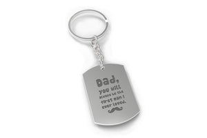 Dad First Man I Ever Loved Key Chain Father's Day Gift- Key Ring for Daddy - 365INLOVE