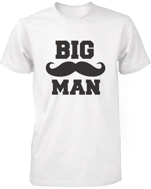 Daddy and Baby Matching T-Shirt Set - Big Man Little Man Infant White Tee - 365INLOVE