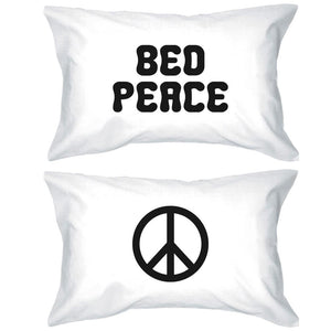 Funny Pillowcases Standard Size 20 x 31 - Bed Peace and Peace Symbol - 365INLOVE