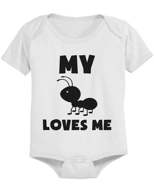 My Aunt Loves Me Funny Baby Bodysuits Gift for Niece or Nephew Infant Bodysuits - 365INLOVE