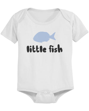 Big Fish and Little Fish Dad and Baby Matching Top Set Parent Shirts Infant Onesies - 365INLOVE
