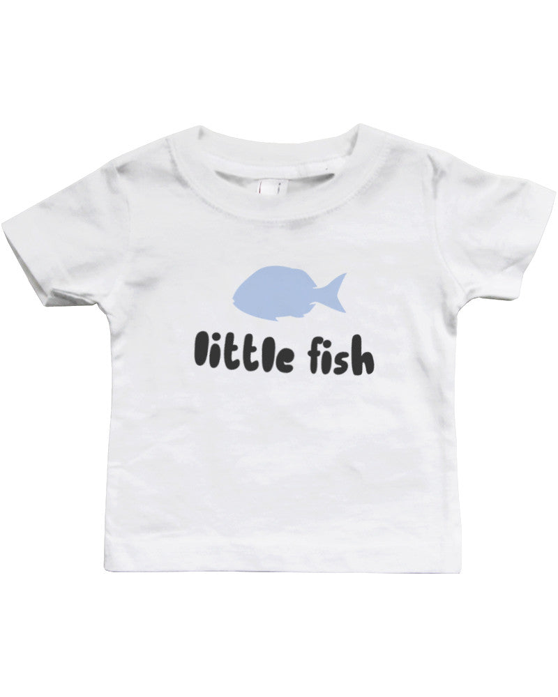 Big Fish and Little Fish Dad and Baby Matching Shirt Set Parent and Kid Cute Tops - 365INLOVE
