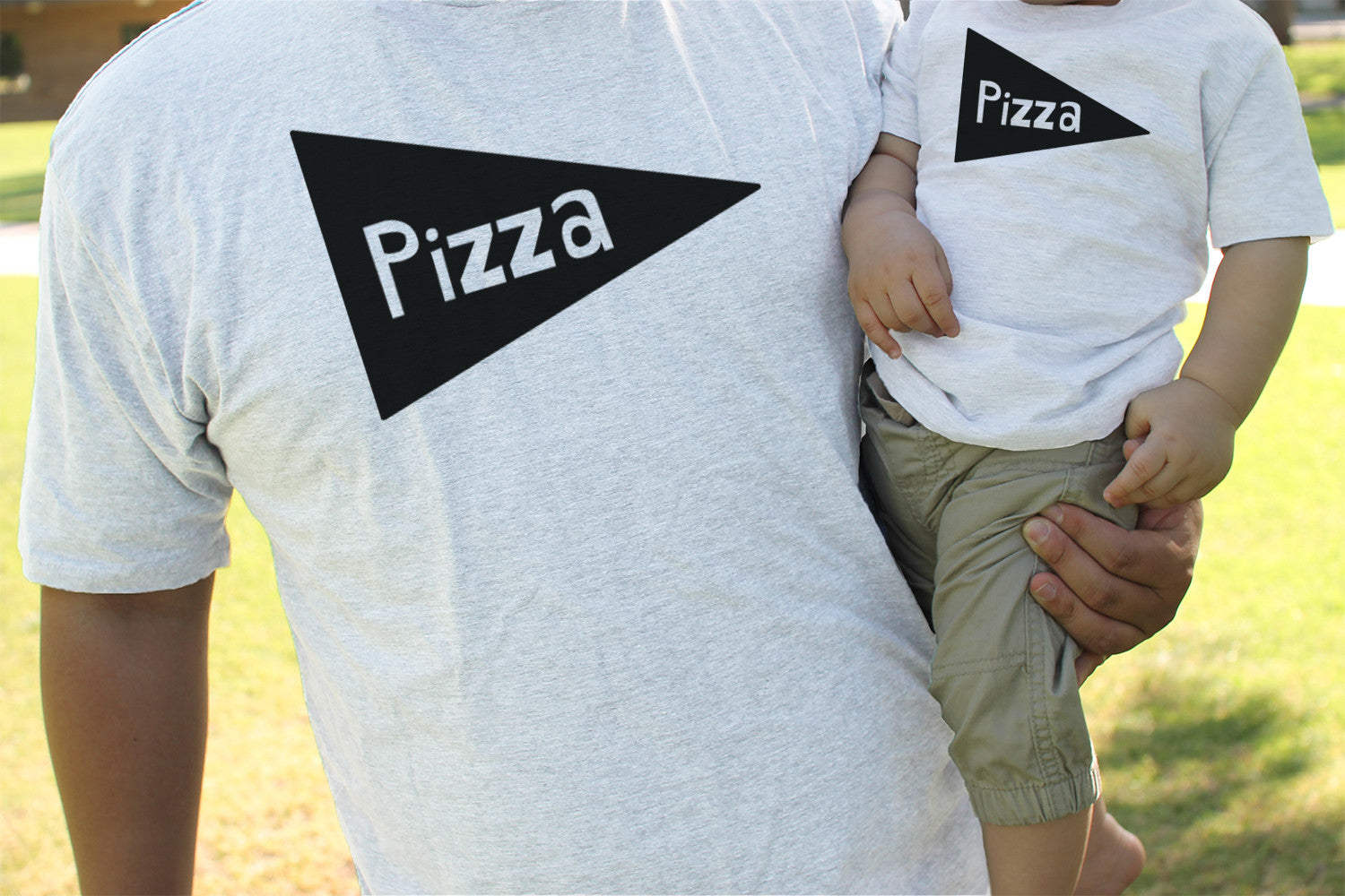 Pizza Slice Daddy and Baby Matching Shirt Set Cute Father Shirts and Infant Tees - 365INLOVE