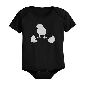 Funny Chicken and Little Chick Matching Dad Shirt and Baby Onesie - 365INLOVE