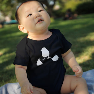 Funny Chicken and Little Chick Matching Dad Shirt and Baby Onesie - 365INLOVE