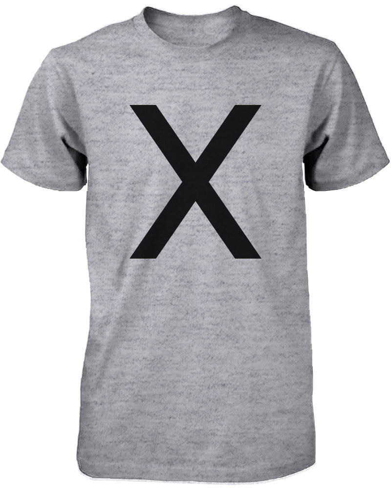 X O Couple Shirt His and Hers Tees Set XO T-shirt Short Sleeve Heather Grey - 365INLOVE
