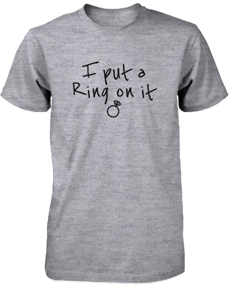 Ring On It Couple Tees His and Hers Wedding Shirt Set Engagement Matching T-shirt - 365INLOVE