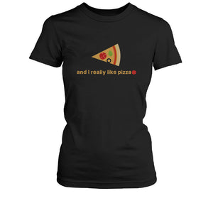 I Like You More Than Pizza Matching Couple T-Shirts Valentines Day Gift Foodies - 365INLOVE