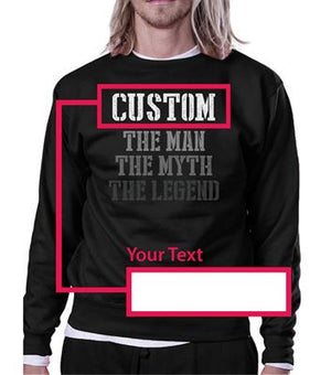 Custom Name The Man Myth Legend Sweatshirt For Grandpa Dad Husband - 365INLOVE