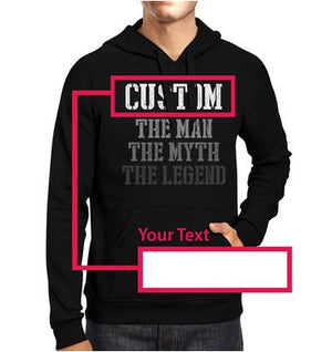 Custom Name The Man Myth Legend Hoodie For Grandpa Dad Husband - 365INLOVE