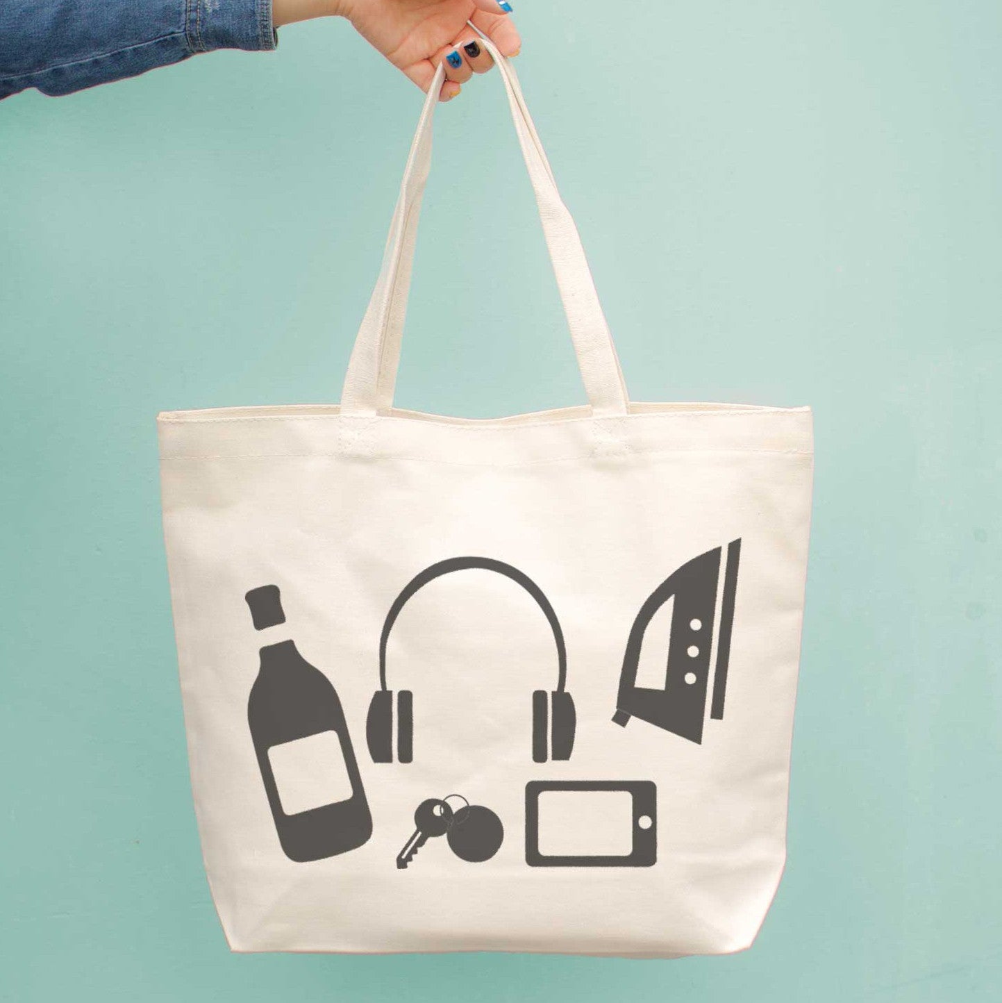 Funny Random Personal Belongings Canvas Bag Mother's Day Gifts Grocery Bags - 365INLOVE