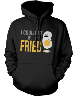 funny bacon and egg hoodie for couples