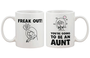 Freak Out You Are Going To Be An Aunt Mug-Baby Announcement Gift for Sister - 365INLOVE