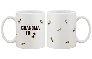 Grandma To Bee Funny Coffee Mug- Design Printed Best Gift For Grandmother - 365INLOVE