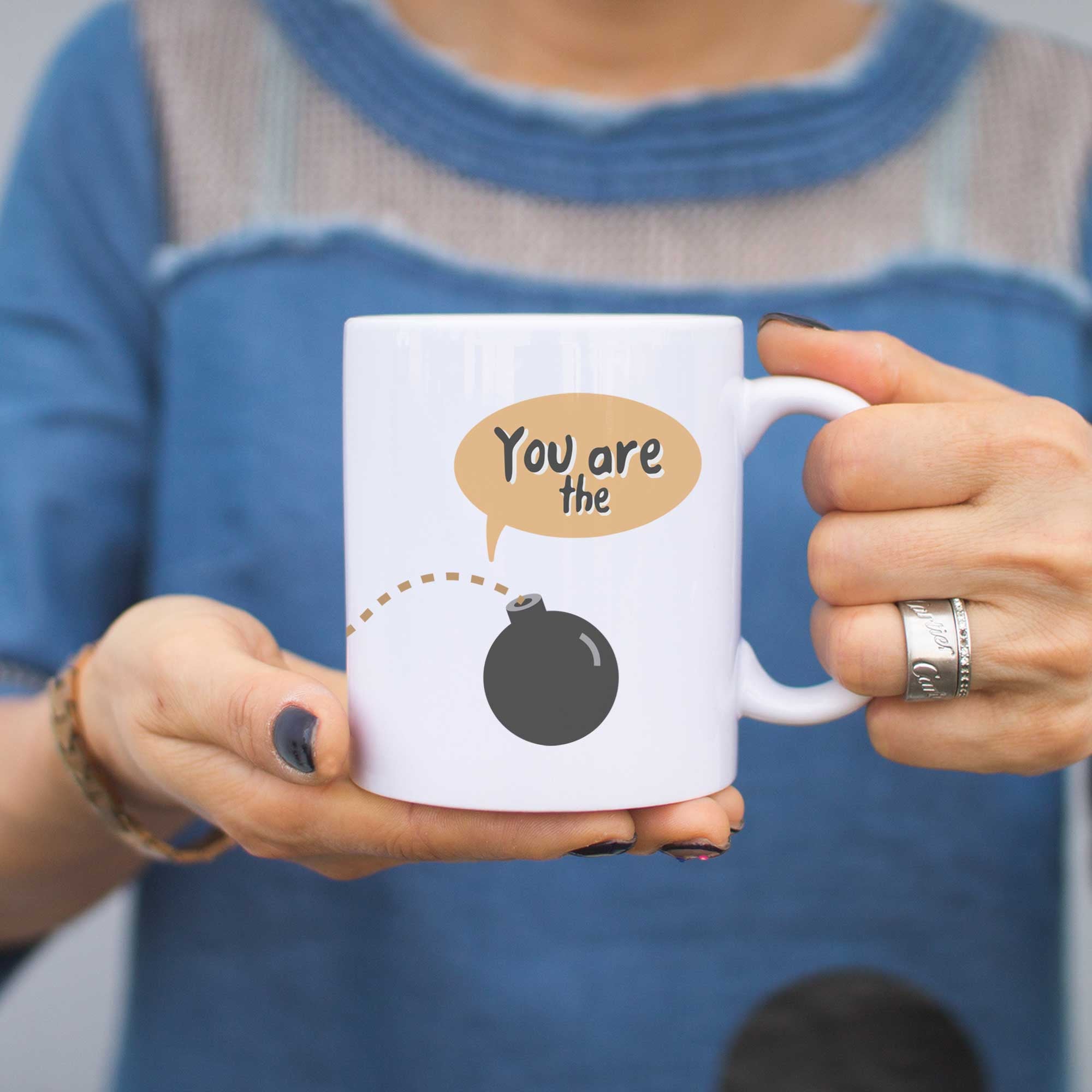 Mom You Are The Bomb Cute Coffee Mug Cup- Mother's Day Funny Gift for Mommy - 365INLOVE