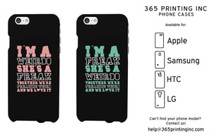Weirdo Freak Cute BFF Mathing Phone Cases For Best Friends Great Gift Idea - 365INLOVE