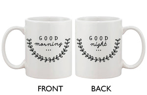 Cute Ceramic Coffee Mug - Good Morning Good Night 11oz Coffee Mug Cup - 365INLOVE