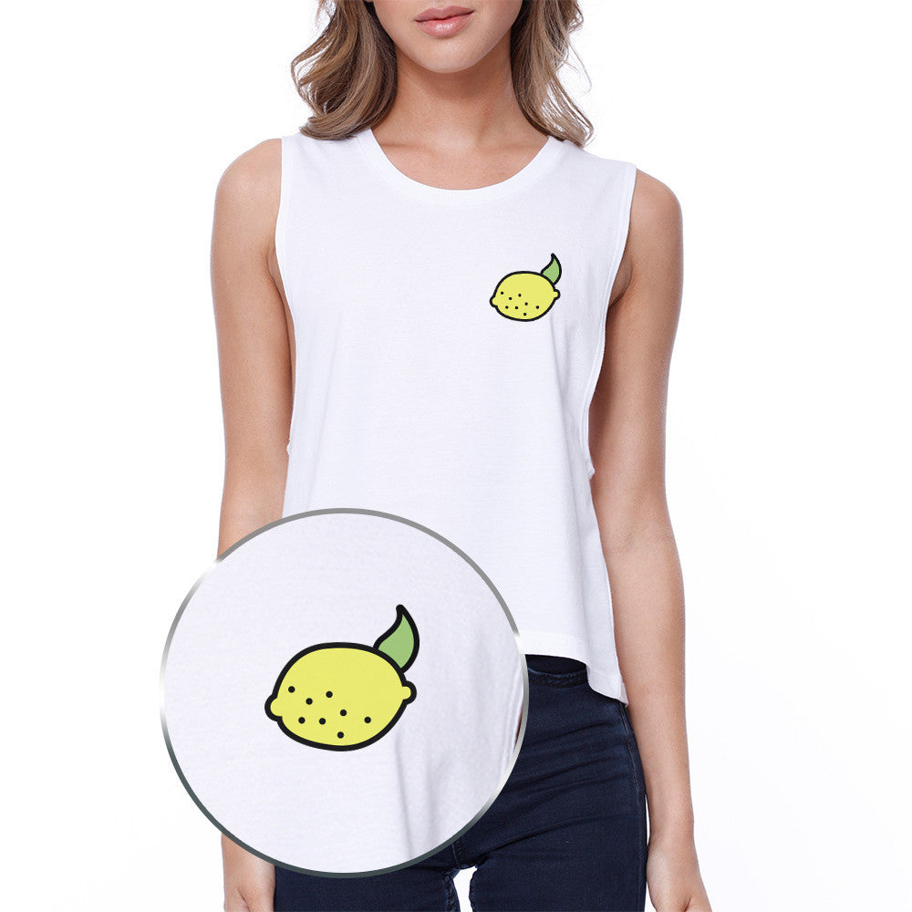 Cute Lemon Pocket Crop Tee