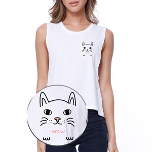 Meow Pocket Cat Crop Tee