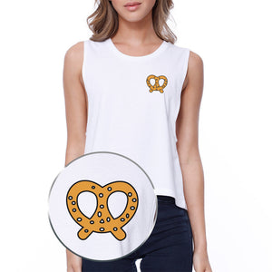 Pretzel Pocket Print Crop Tee