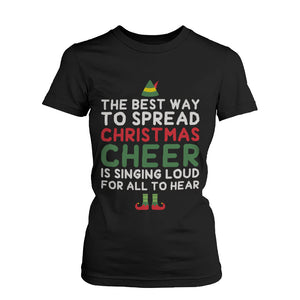 Women's Funny Graphic Tees - Best Way to Spread Christmas Cheer Cotton T-shirt - 365INLOVE