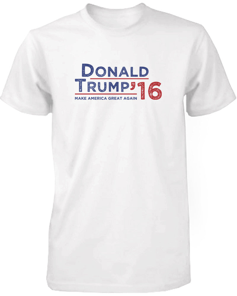 Donald Trump 2016 Make American Great Again Campaign Men's Tshirt White Tees - 365INLOVE