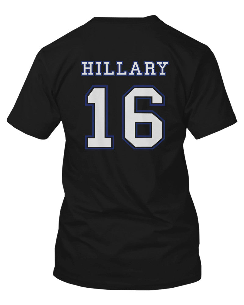 Hillary Clinton for President 2016 Back Print Campaign Men's Tshirts Black Shirts - 365INLOVE