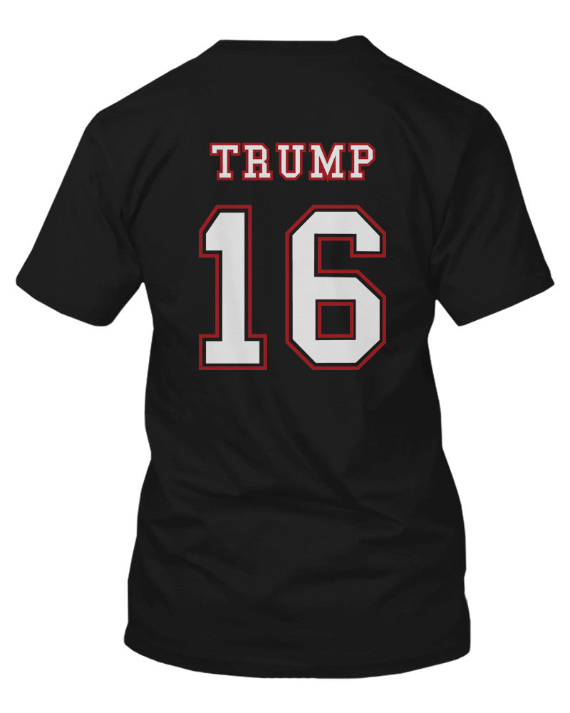 Donald Trump for President 2016 Back Print Campaign Men's Shirt Black Tshirt - 365INLOVE