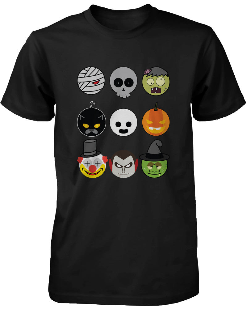Halloween Monsters Men's Shirts Humorous Graphic Tees for Haunt Night - 365INLOVE