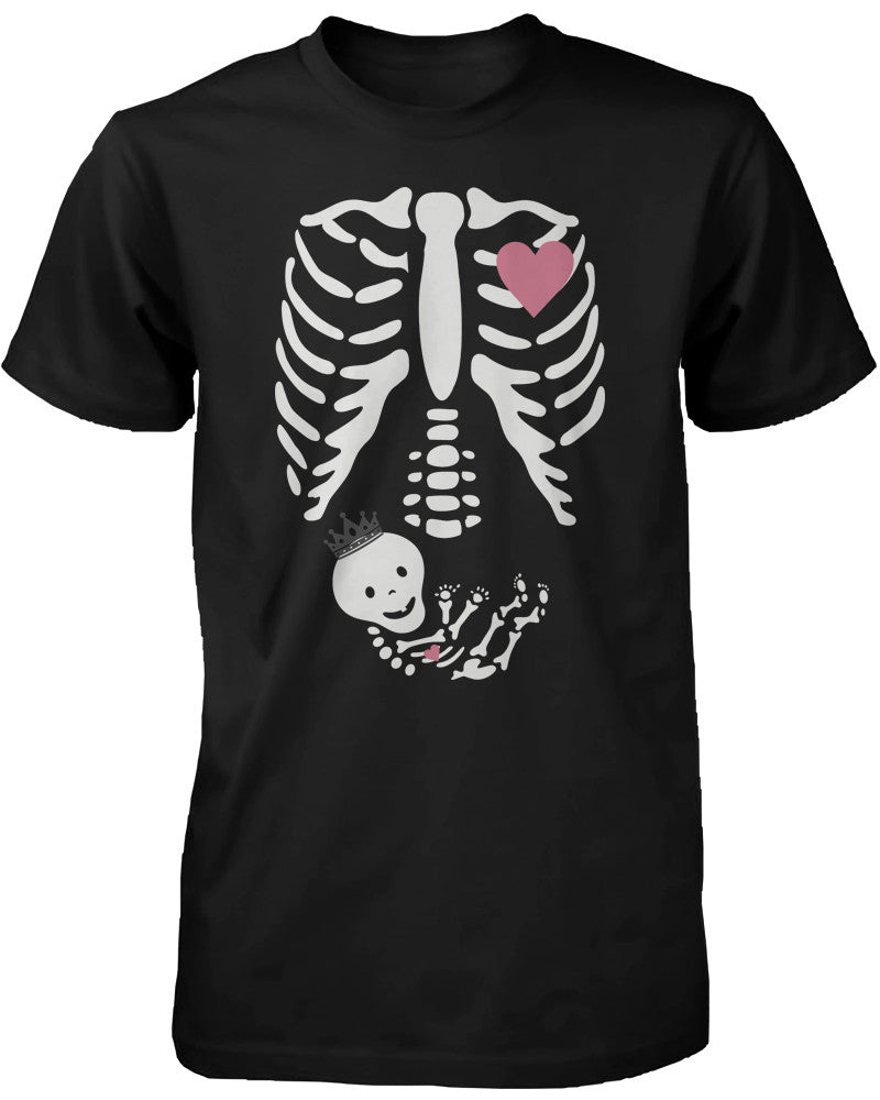 Halloween Pregnant Skeleton Princess Baby X-Ray T-shirt Maternity Themed - 365INLOVE