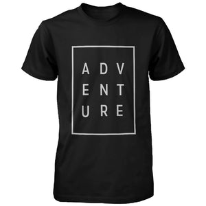 Adventure Men's T-shirt Trendy Typographic Tee Cute Short sleeve Shirt - 365INLOVE