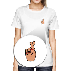 Cross Finger Pocket Women's T-shirt