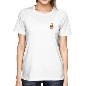 Cross Finger Pocket Women's T-shirt