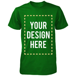 Custom T-shirt Photo Design Print Unisex Green Tee - 365INLOVE