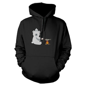 Polar Bear Grilling Fish Hoodie