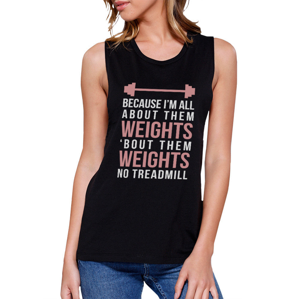 All About Them Weights Work Out Muscle Tee