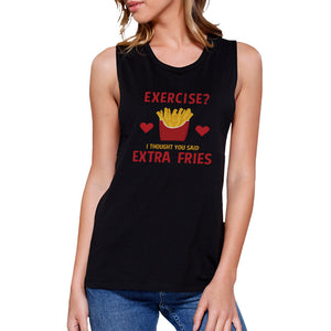 Extra Fries Work Out Muscle Tee