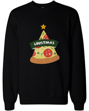 Crustmas Funny Christmas Sweatshirts Holidays Gift Idea For Pizza Lover - 365INLOVE