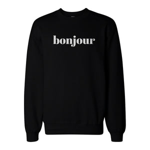 Bonjour Graphic Print Sweatshirt