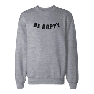 Be Happy Graphic Print Sweatshirt