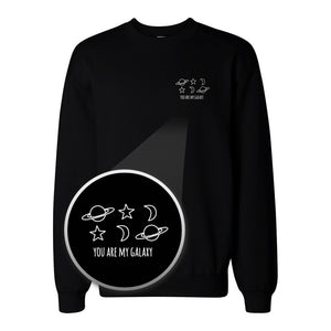 You Are My Galaxy Pocket Print Sweatshirt