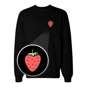 Strawberry Pocket Print Sweatshirt