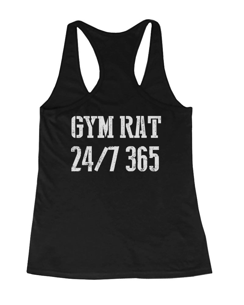 Black Printed Workout Tank Tops for Women/ Gym Tank Top for Ladies 