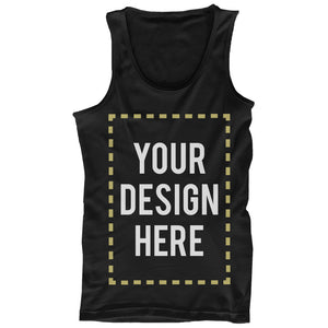 Custom Tank Top Photo Design Print Black Unisex Tanks - 365INLOVE