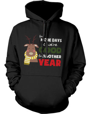 reindeer graphic hoodie for couples