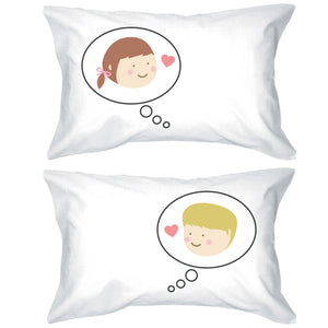 Dreaming About You Couple Pillowcases Graphic Design Matching Pillow Cover - 365INLOVE